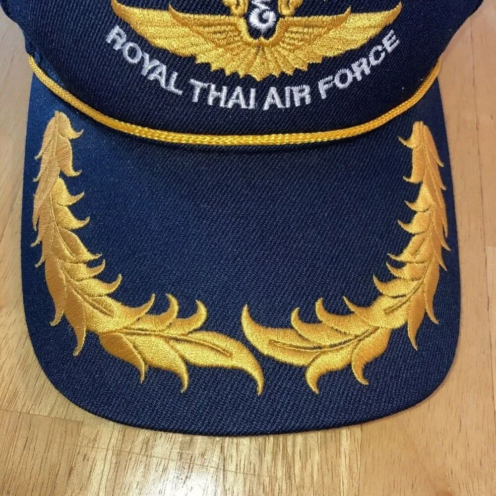 Royal Thai Air Force Blue U-Tapao CG10 Helms Strapback Baseball Cap Hat